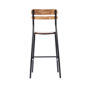 2PK Commercial Black Bar Stool