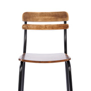 2PK Commercial Black Bar Stool