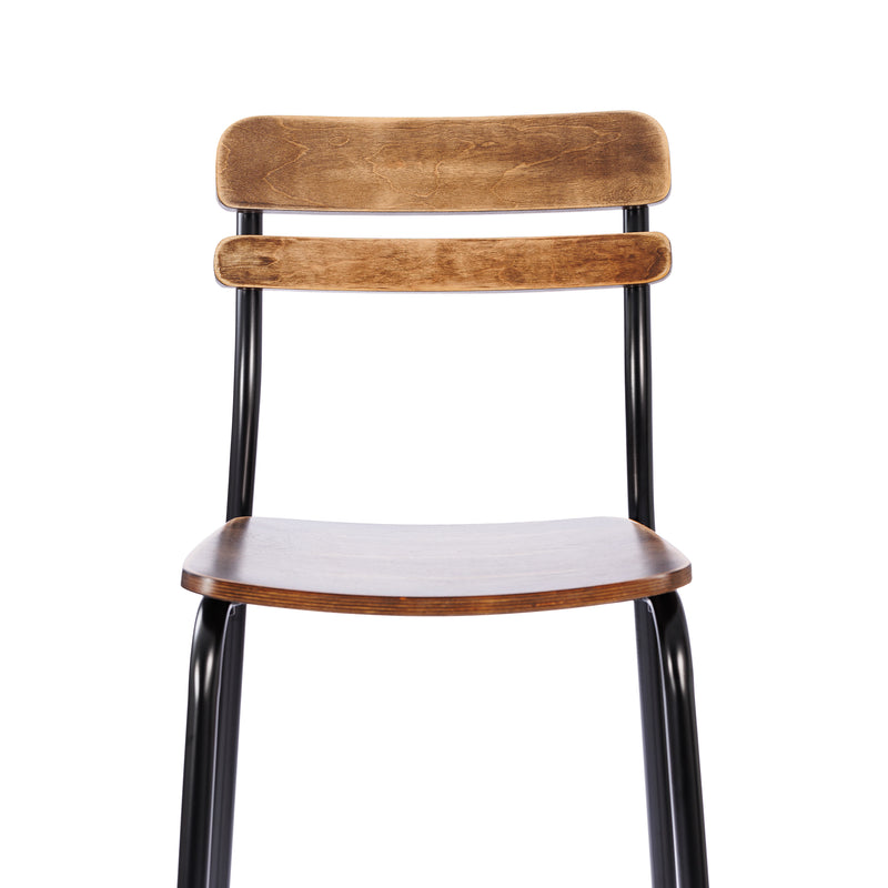 2PK Commercial Black Bar Stool