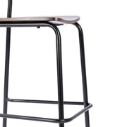2PK Commercial Black Bar Stool