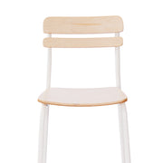 2PK Commercial White Bar Stool