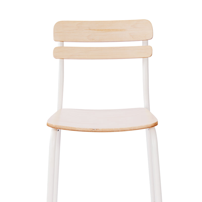 2PK Commercial White Bar Stool