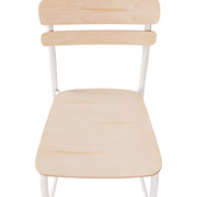 2PK Commercial White Bar Stool