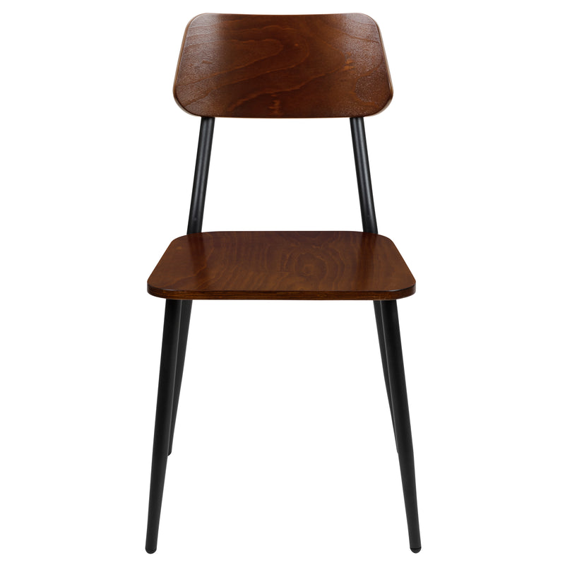 2 Pack Industrial Dining Chair