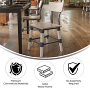 2PK Antique White Dining Chair