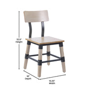 2PK Antique White Dining Chair