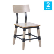 2PK Antique White Dining Chair