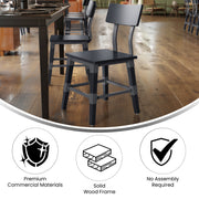 2PK Black Dining Chair