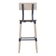 2PK Ant Wht Dining Barstool