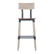 2PK Ant Wht Dining Barstool