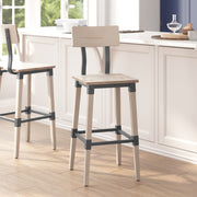 2PK Ant Wht Dining Barstool
