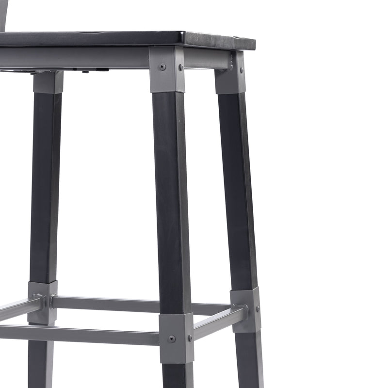 2PK Black Dining Barstool