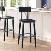 2PK Black Dining Barstool