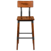 Walnut Wood Dining Barstool