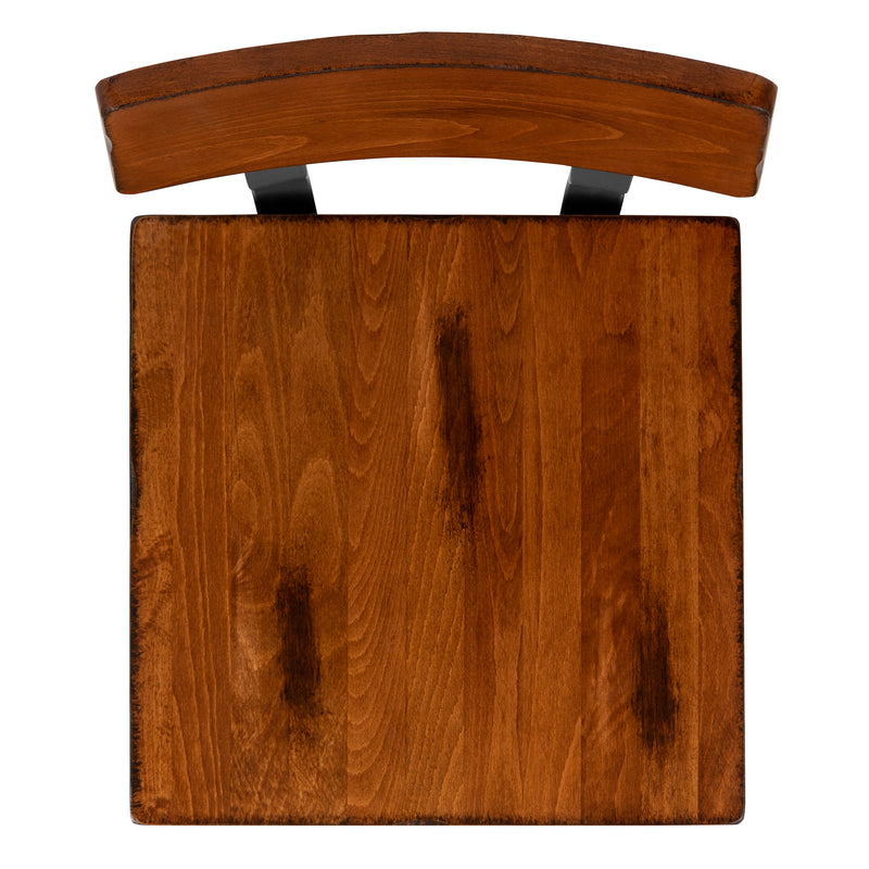Walnut Wood Dining Barstool