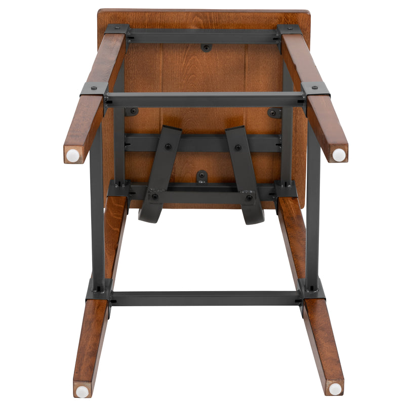 Walnut Wood Dining Barstool