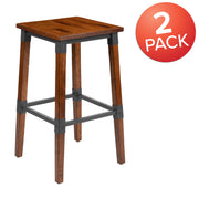 Walnut Wood Dining Barstool