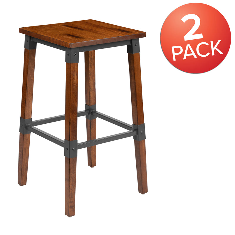 Walnut Wood Dining Barstool