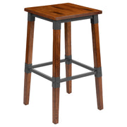 Walnut Wood Dining Barstool