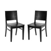 2PK Commercial Blk Wood Chair