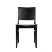 2PK Commercial Blk Wood Chair