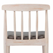 2PK WH/BGE Slat Dining Chair
