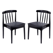 2PK BK/BK Slat Dining Chair