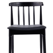 2PK BK/BK Slat Dining Chair