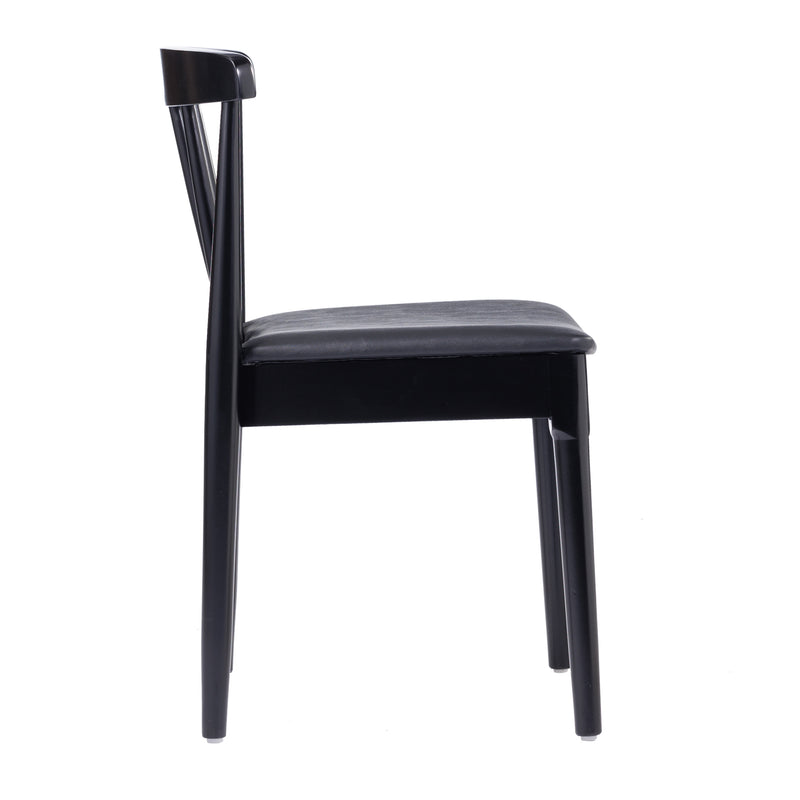 2PK BK/BK Slat Dining Chair
