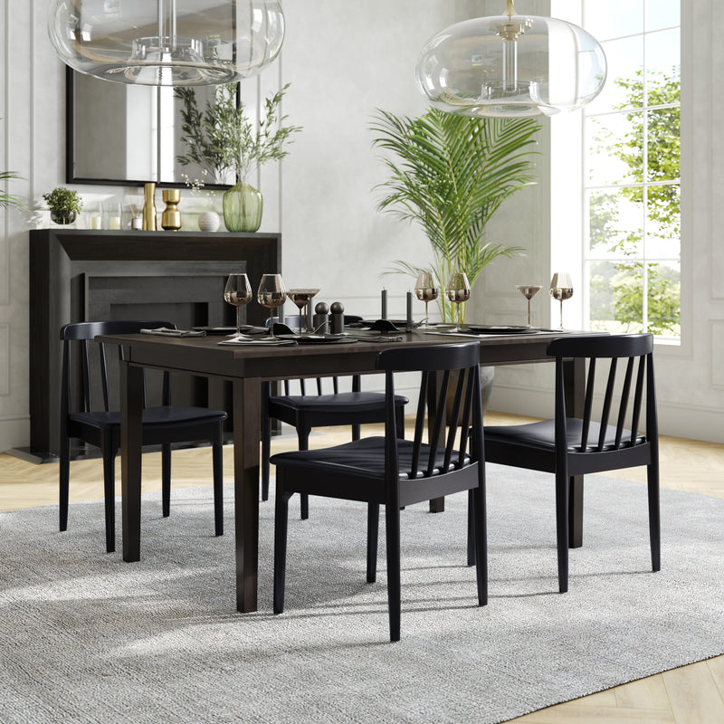 2PK BK/BK Slat Dining Chair