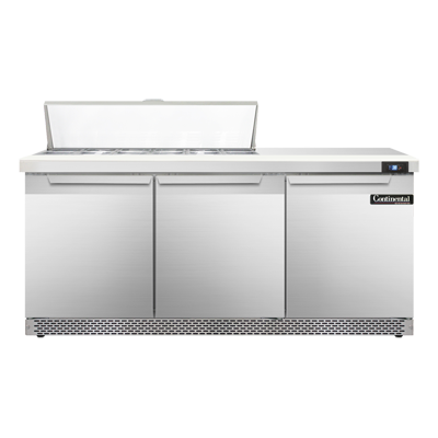 Continental Refrigerator SW72N12C-FB 72-inch Sandwich Prep Table