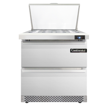 Continental Refrigerator SW32N12M-FB-D 32-inch Mega Top Sandwich Prep Table