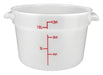 Winco PPRC-12W Round Food Storage Containers