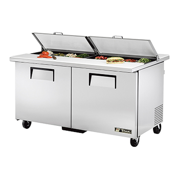 True TSSU-60-16-DS-ST-HC 60 inch Sandwich Prep Table