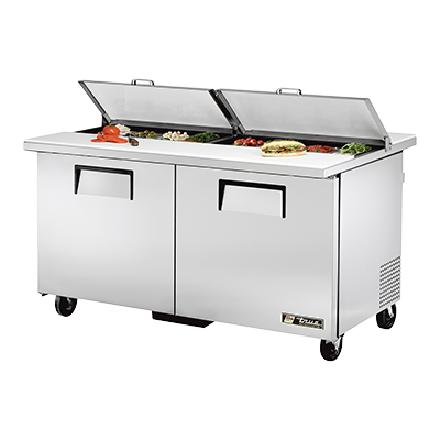 True TSSU-60-16-DS-ST-HC 60 inch Sandwich Prep Table