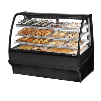 True TDM-DC-59-GE/GE-B-W 59 inch Non-Refrigerated Bakery Display Case