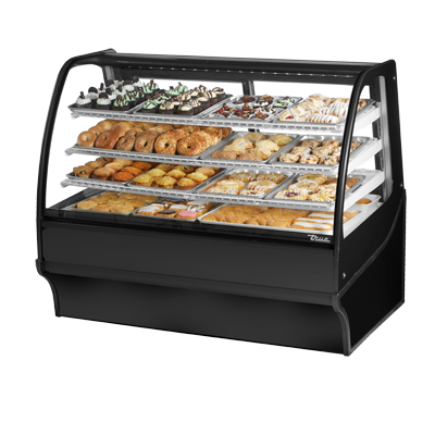 True TDM-DC-59-GE/GE-B-W 59 inch Non-Refrigerated Bakery Display Case