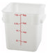 Winco PESC-8 Square Food Storage Containers