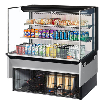 Turbo Air TOM-48L-UF-W(B)-3SI-N 48 inch Open Display Case