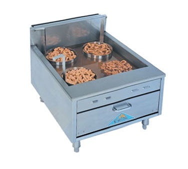 Comstock-Castle 2923SF 23" Flat-Bottom Doughnut Fryer, Countertop Gas, 50,000 BTU