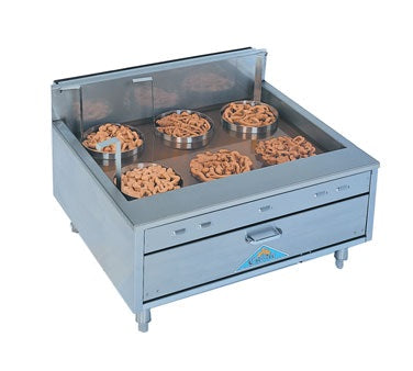 Comstock-Castle 2932SF 32-Inch Flat-Bottom Doughnut Fryer, Countertop Gas, 75,000 BTU