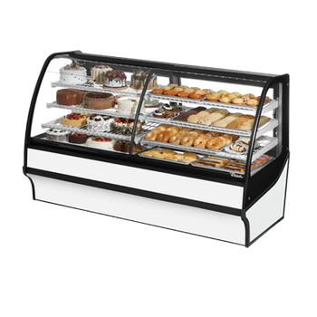 True TDM-DZ-77-GE/GE-W-W 77 inch Refrigerated/Non-Refrigerated Display Case