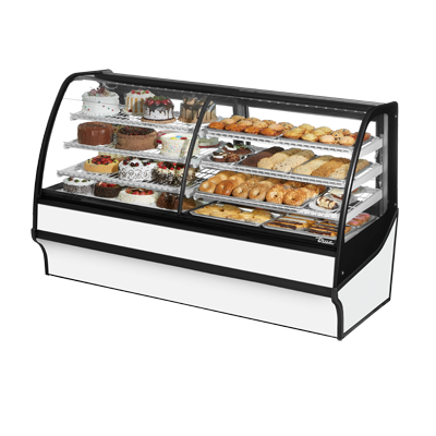 True TDM-DZ-77-GE/GE-W-W 77 inch Refrigerated/Non-Refrigerated Display Case