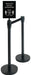 Winco CGS-SETA Black Stanchion Set