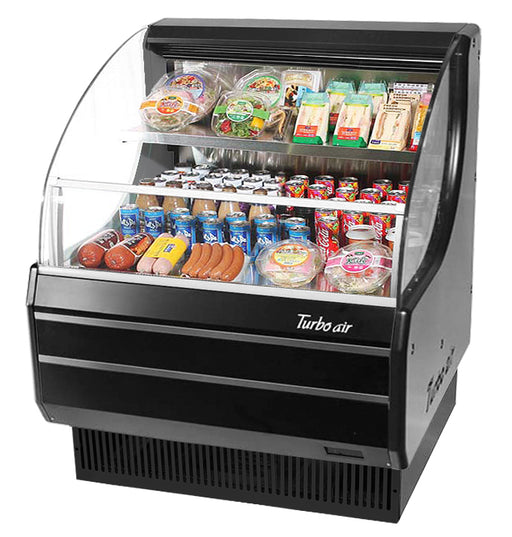 Turbo Air TOM-30LW(B)-N 28 inch Open Refrigerated Display Merchandiser