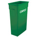 Winco PTC-23GRC Recycling Receptacle / Container Plastic