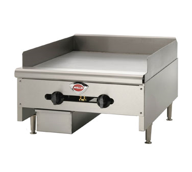 Wells HDG-2430G Griddle Gas Countertop