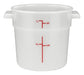 Winco PPRC-1W Round Food Storage Containers