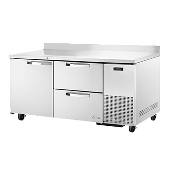 True TWT-67D-2-HC-SPEC3 67 inch Work Top Refrigerated Counter