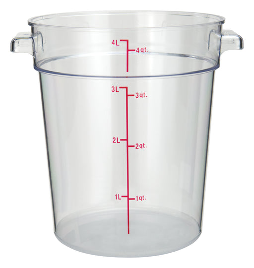 Winco PCRC-4 Round Food Storage Containers